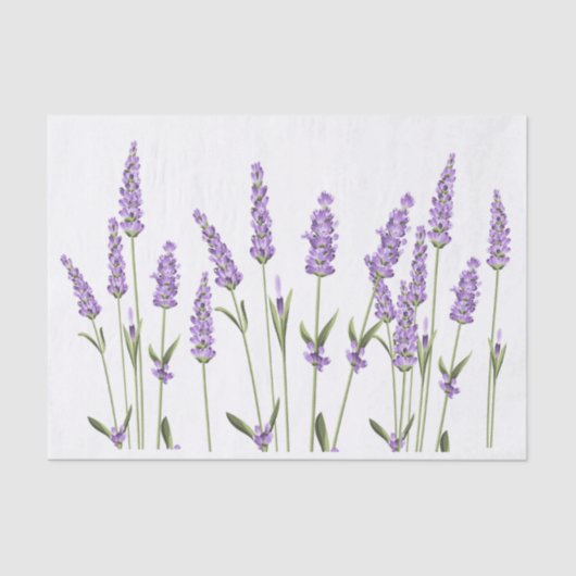 Lavender Flowers Wrapping Weefselpapier Tissuepapier (Voorkant)