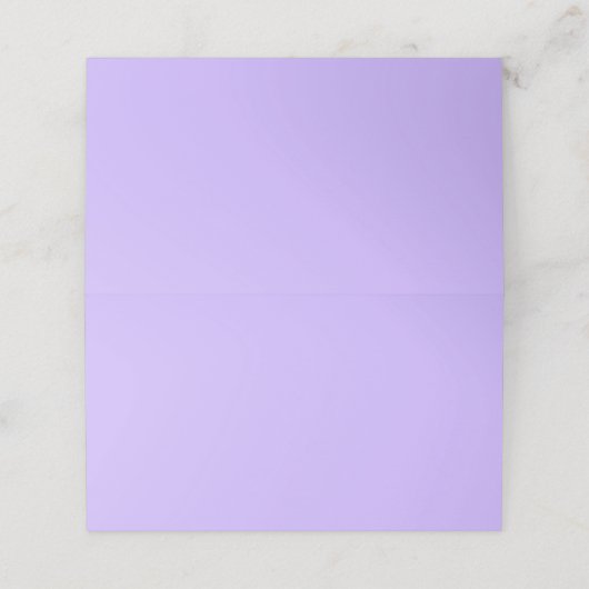 Lavender Folded Place Card Plaatskaartje (Buitenkant ongevouwen)