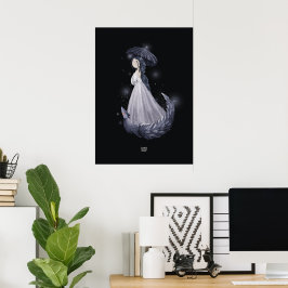 LAVENDER FOX door Alexandra Dikaia Poster