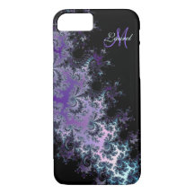 Lavender Fractal Sash gepersonaliseerd iPhone 7 Ho