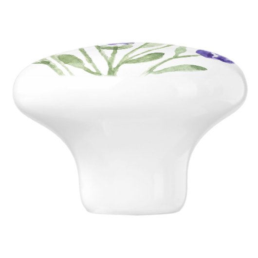 Lavender - Franse Decor Ceramic Knob Keramische Knop (Zijkant)