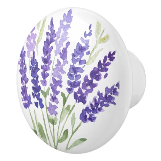 Lavender - Franse Decor Ceramic Knob Keramische Knop (Rechts)