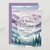 Lavender Frost in the Alpine Mist Custom Year Kaart (Voorkant / Achterkant)