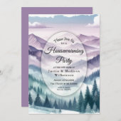 Lavender Frost in the Alpine Mist Housewarming Kaart (Voorkant / Achterkant)