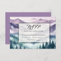 Lavender Frost in the Alpine Mist Wedding