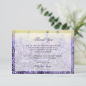 Lavender Funeral Hartelijk dank | Memorial Card Bedankkaart (Staand voorkant)