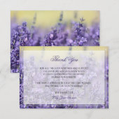 Lavender Funeral Hartelijk dank | Memorial Card Bedankkaart (Voorkant / Achterkant)