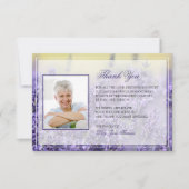 Lavender Funeral Hartelijk dank | Memorial Card Bedankkaart (Voorkant)