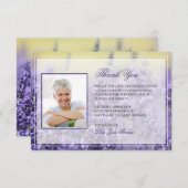 Lavender Funeral Hartelijk dank | Memorial Card Bedankkaart (Voorkant / Achterkant)
