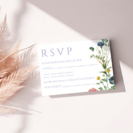 Lavender Garden Wedding RSVP-kaart RSVP Kaartje