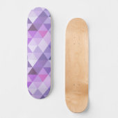 lavender Geometric Diamond Pattern Persoonlijk Skateboard (Voorkant)