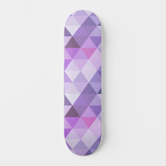  lavender Geometric Diamond Pattern Persoonlijk Skateboard (Voorkant)