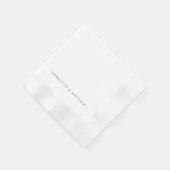 Lavender Gepersonaliseerde Namen Geconcentreerd Tr Servet (Hoek)