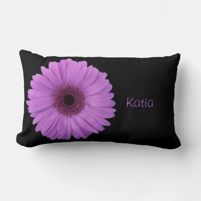 Lavender Gerbera Daisy Kussen (Voorkant)