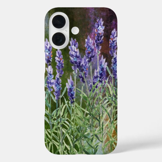 Lavender geschilderd met waterverven Case-Mate iPhone case (Achterkant)
