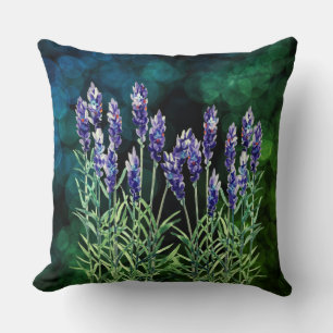 Lavender geschilderd met waterverven kussen