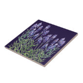 Lavender geschilderd met waterverven tegeltje (Zijkant)