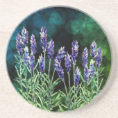 Lavender geschilderd met waterverven zandsteen onderzetter (Voorkant)