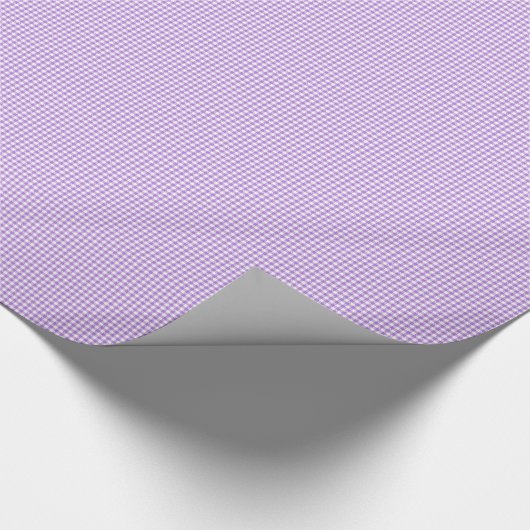 Lavender Gingham Cadeaupapier (Hoek)