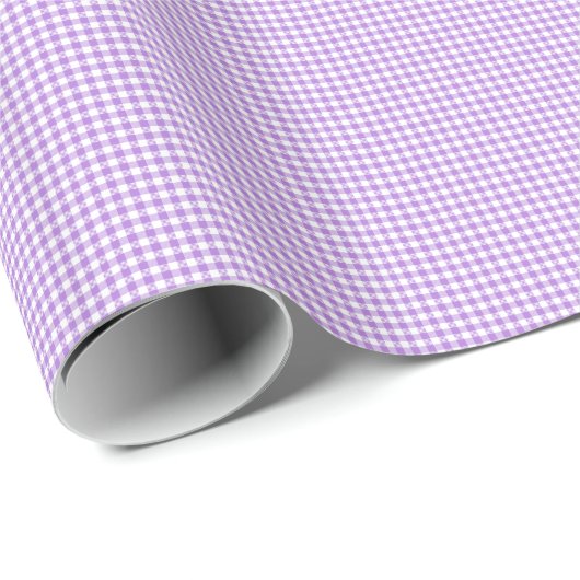 Lavender Gingham Cadeaupapier (Rol Hoek)