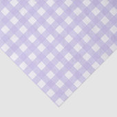 lavender Gingham Gecontroleerd Patroon Tissuepapier (Detail)