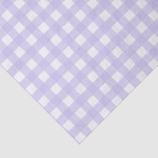  lavender Gingham Gecontroleerd Patroon Tissuepapier (Detail)