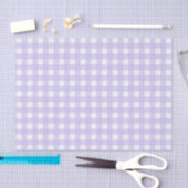 lavender Gingham Gecontroleerd Patroon Tissuepapier (Craft)
