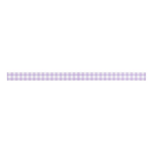 Lavender Gingham Grosgrain Ribbon Grosgrain Lint (Voorkant)