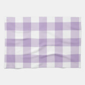 Lavender Gingham Pattern Theedoek (Horizontaal)