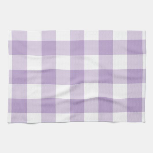 Lavender Gingham Pattern Theedoek (Horizontaal)