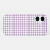 Lavender Gingham Phone Case iPhone 16 Hoesje (Achterkant horizontaal)