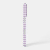 Lavender Gingham Phone Case iPhone 16 Hoesje (Rechterkant)