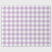 Lavender Gingham Retro  Paars Pset Cadeaupapier (Vlak)