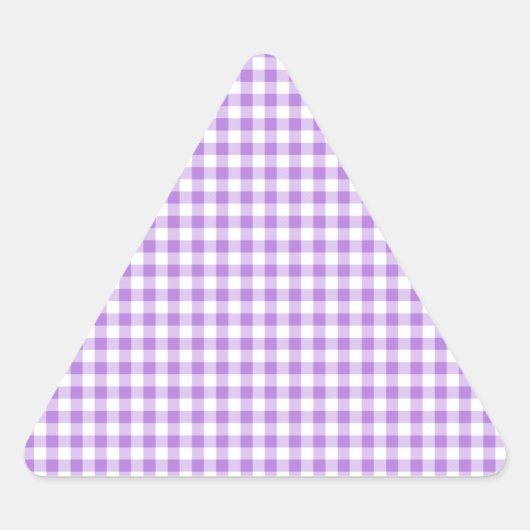 Lavender Gingham Sticker (Voorkant)