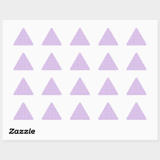 Lavender Gingham Sticker (Vel)