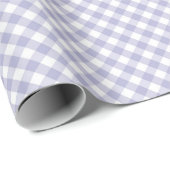 Lavender Gingham. Verpakkingspapier Cadeaupapier (Rol Hoek)