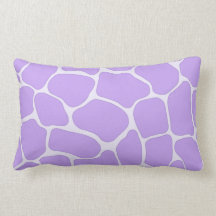 Lavender Giraffe Print American MoJo Kussens