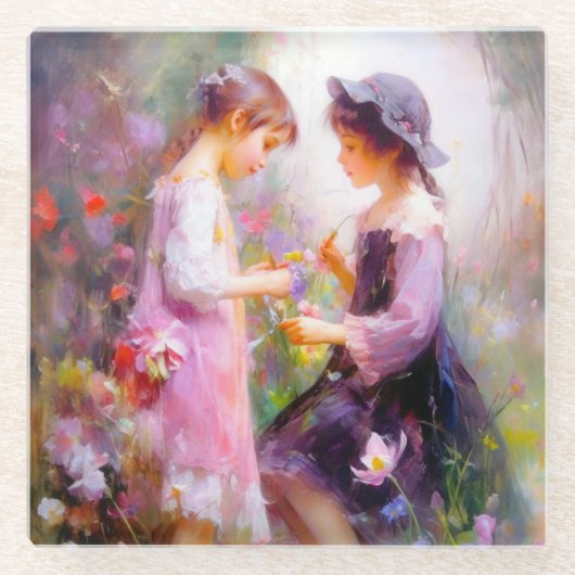 Lavender Glazen Onderzetter (Voorkant)