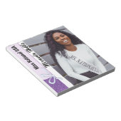 Lavender Glitter - Aangepast pakje voor autograaf Notitieblok (Schuin)