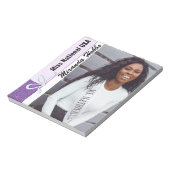 Lavender Glitter - Aangepast pakje voor autograaf Notitieblok (Linkerzijde)