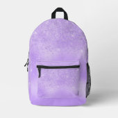 Lavender Glitter Bedrukte Rugzak (Voorkant)