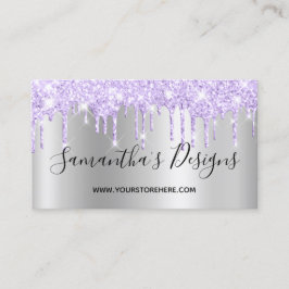 Lavender Glitter Drift Silver Ombre Online Store Visitekaartje