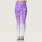 Lavender Glitter Leggings (Voorkant)