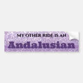 Lavender Glitter Personalized Bumpersticker (Voorkant)