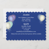 Lavender Glitter Princess Birthday Uitnodiging (Achterkant)