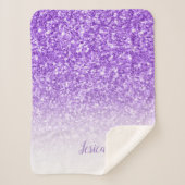 Lavender Glitter Sherpa Deken (Voorkant)
