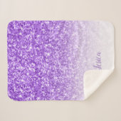 Lavender Glitter Sherpa Deken (Voorkant (horizontaal))