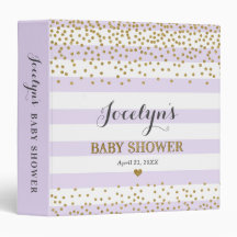 Lavender Gold Baby shower Organizer Keepomwille Al