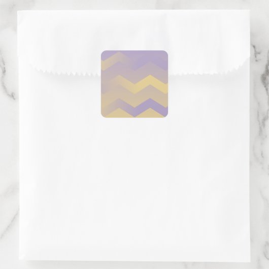 Lavender & Gold Chevron Envelope Stickers (Tas)