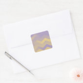 Lavender & Gold Chevron Envelope Stickers (Envelop)